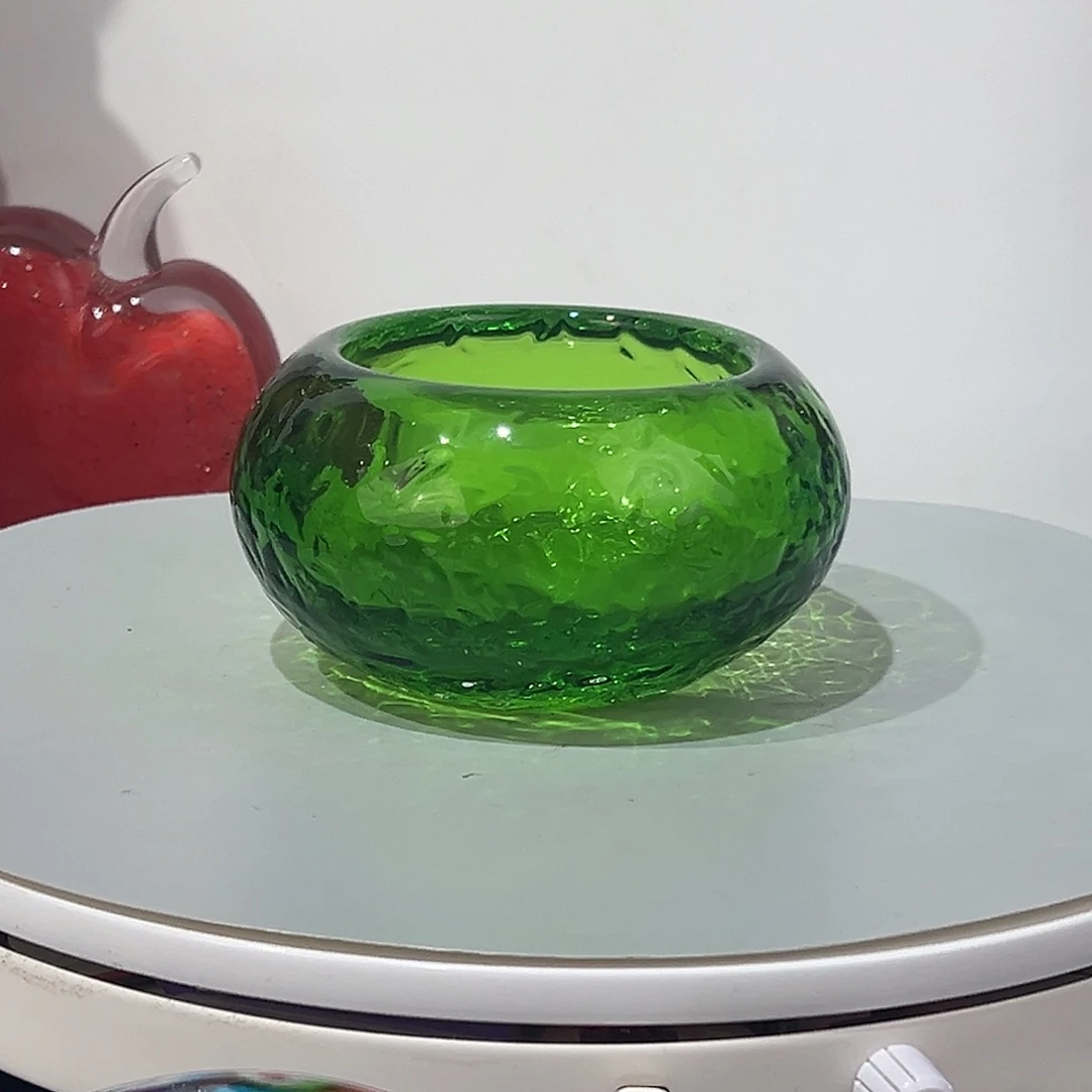 琉璃淄博琉璃，手工烟灰缸