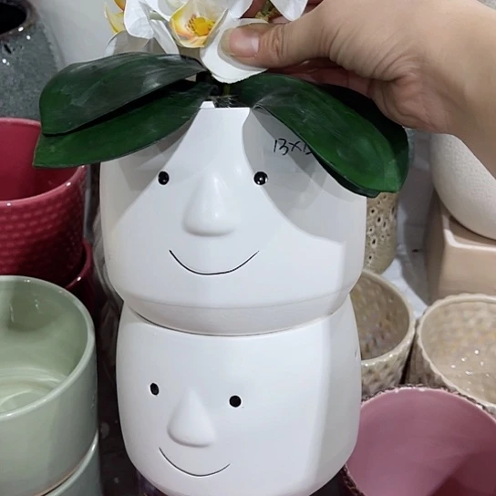 多肉绿植陶瓷花盆9.9包邮，有孔