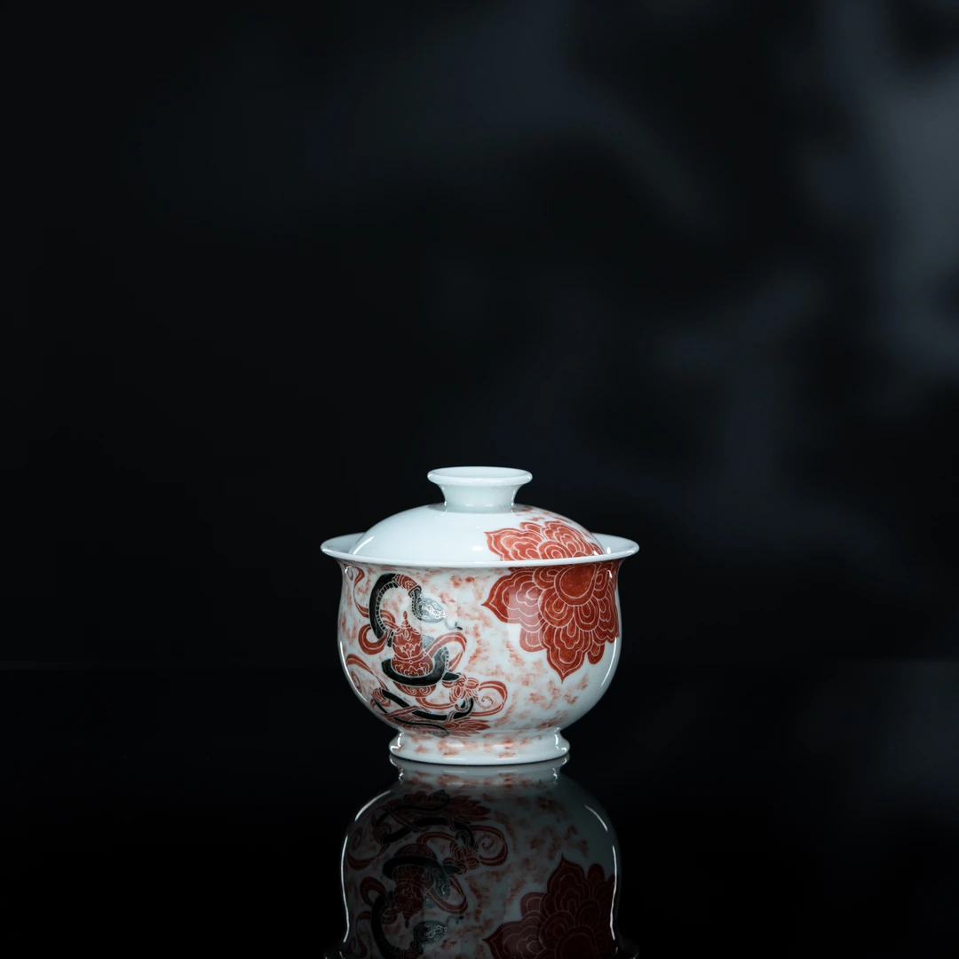 一拓天成 巳蛇盖碗 130cc 瓷器茶周边