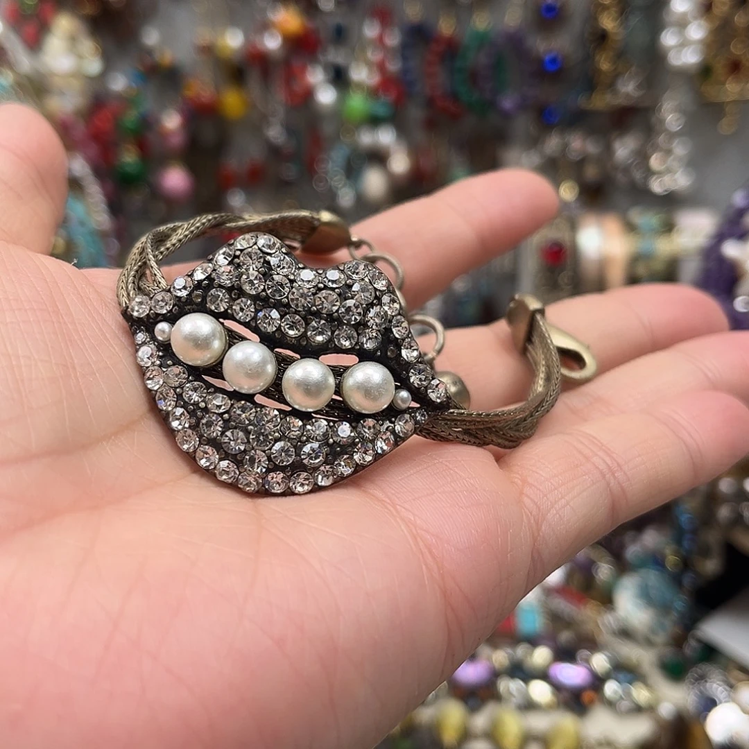 锌合金复古金手链