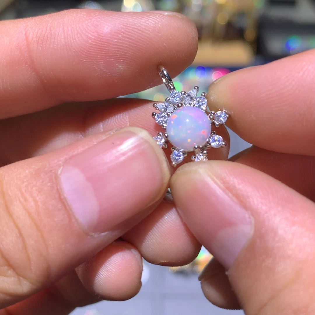 欧泊合金欧泊吊坠