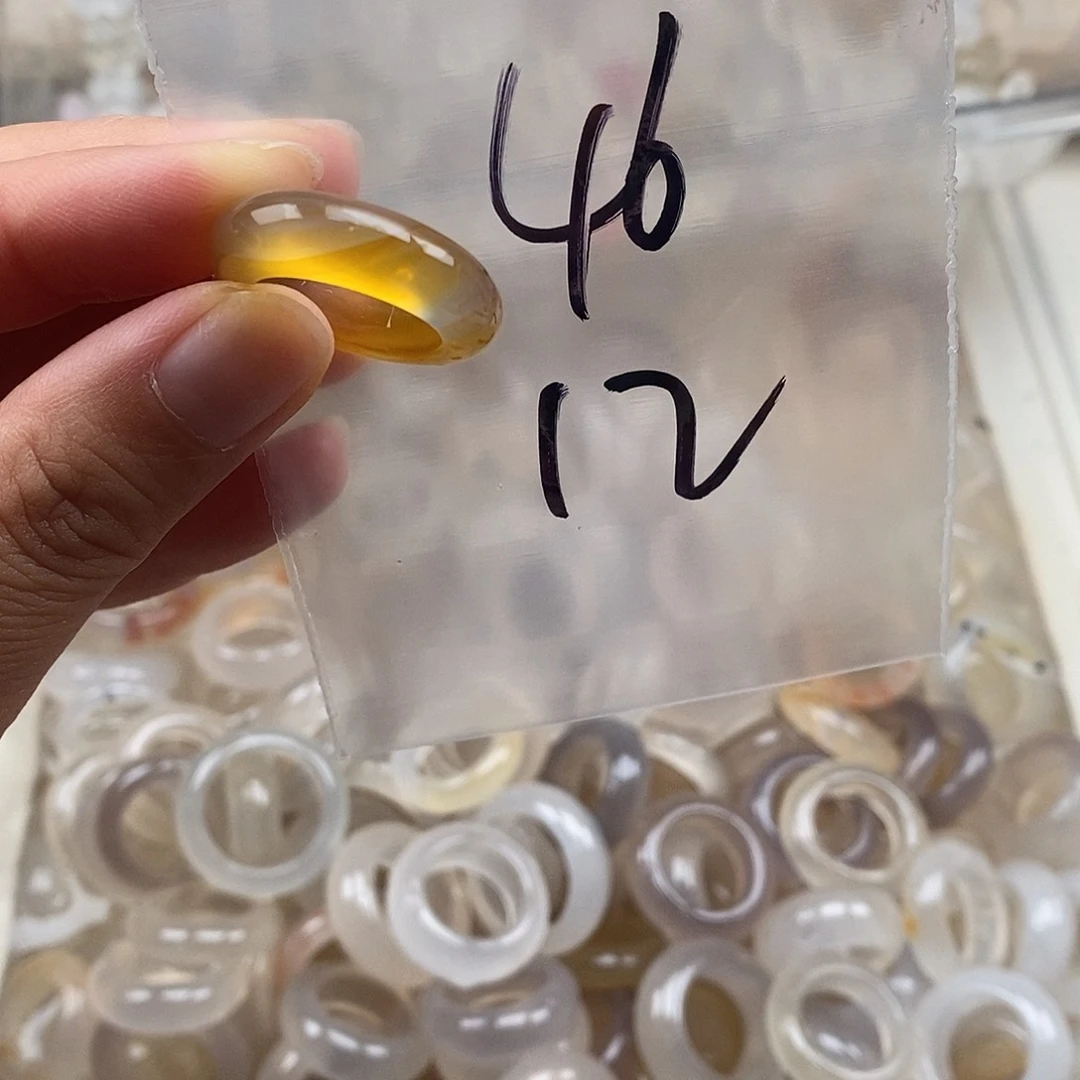 未镶嵌戒指玛瑙/玉髓