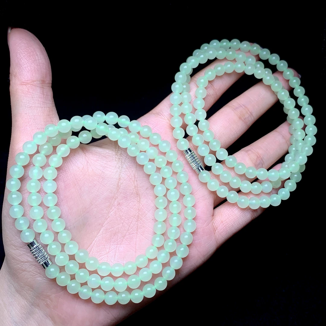 【云上好物】 DS44372-和田玉项链-多样性发一件-约5mm （甄选）