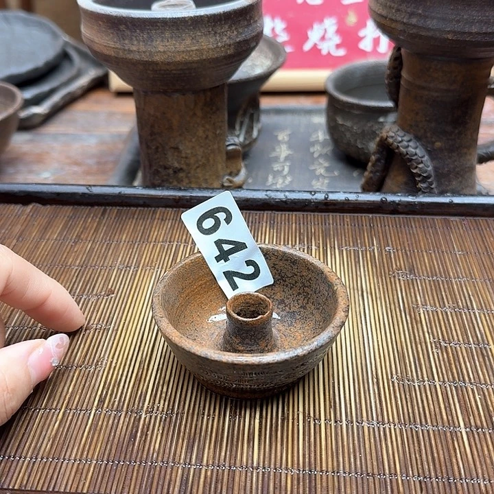 纯手工制作粗陶茶具