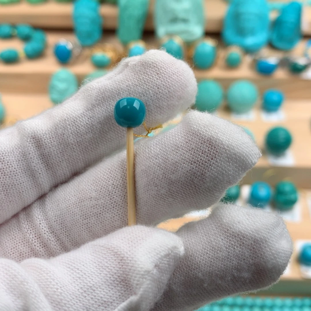 绿松石配饰卡7.1-6.6未镶嵌清*