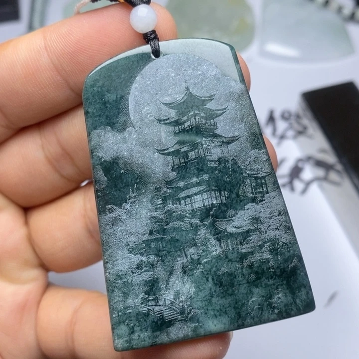 颈饰未镶嵌翡翠翡翠