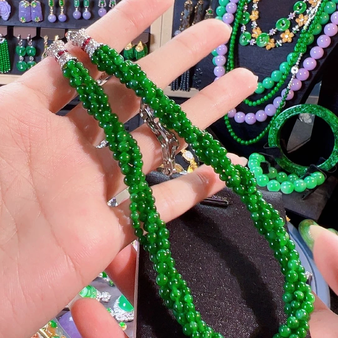 翡翠18K金镶嵌颈饰（福利价）签收后24小时鉴赏期