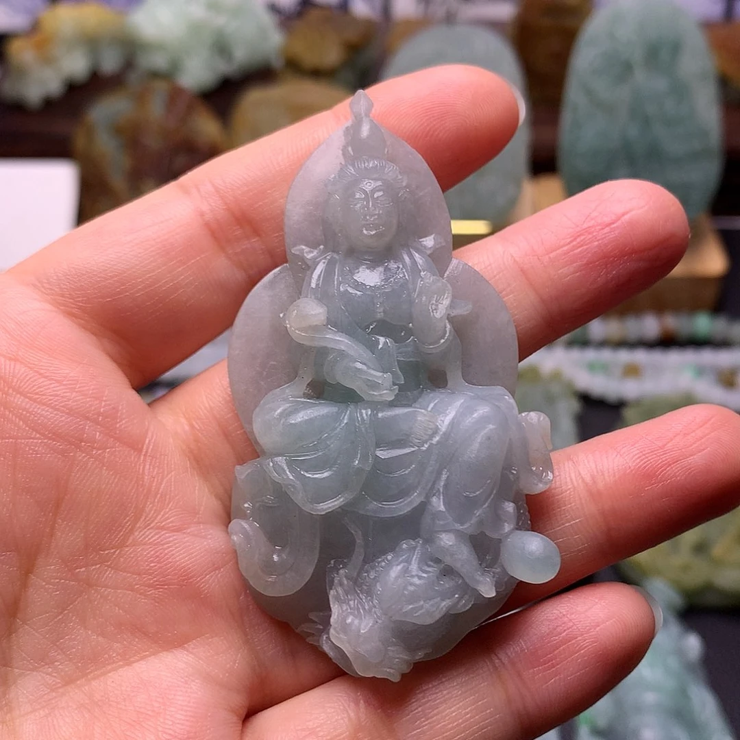 定制翡翠未镶嵌观音