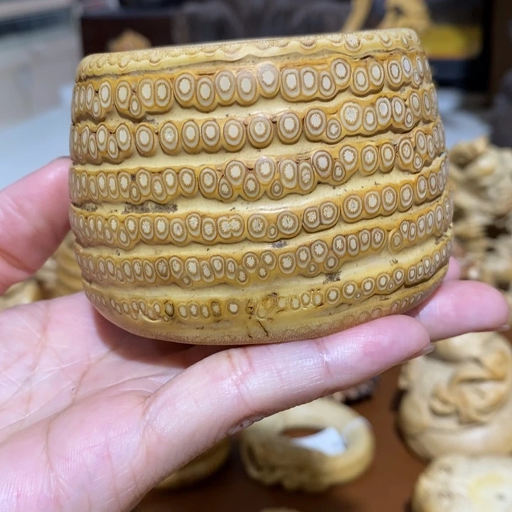 竹手把竹雕金蟾摆件开播福利
