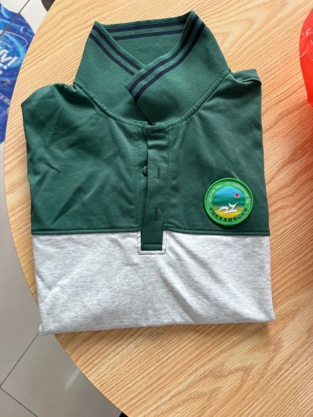 乐陵市朱集镇中心小学夏季运动绿色校服薄款