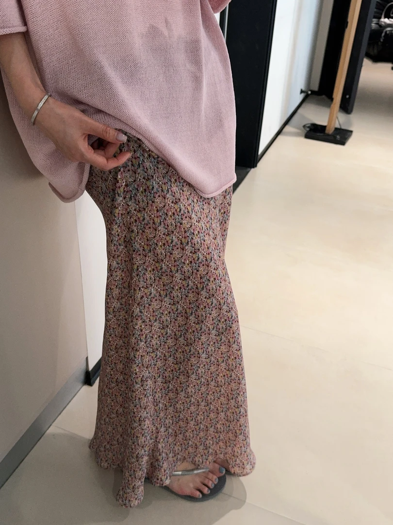 ［IAMMEIYA］-大骨架穿搭 琉光 碎花半裙7390