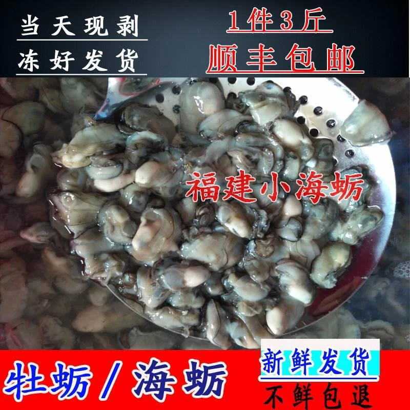 1件3斤福建小海蛎鲜活现剥去壳牡蛎新鲜海蛎子非即食冰鲜生蚝肉