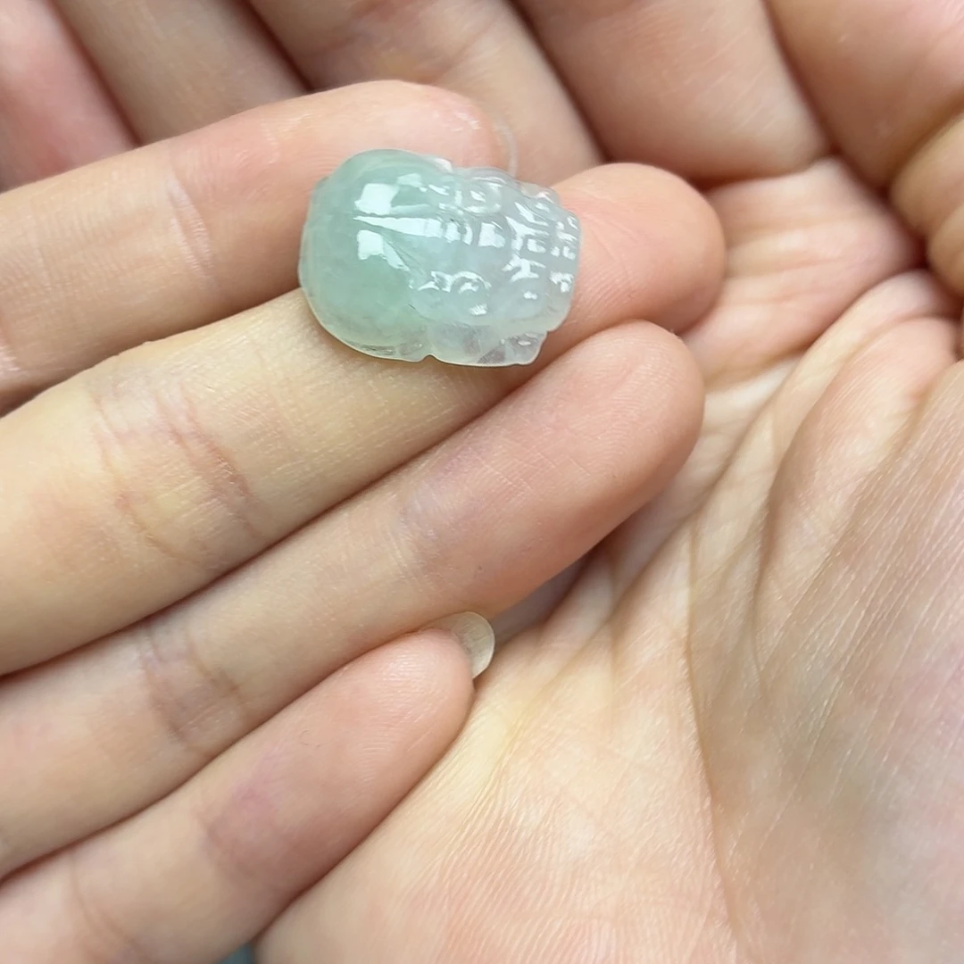 翡翠未镶嵌颈饰绿貔貅