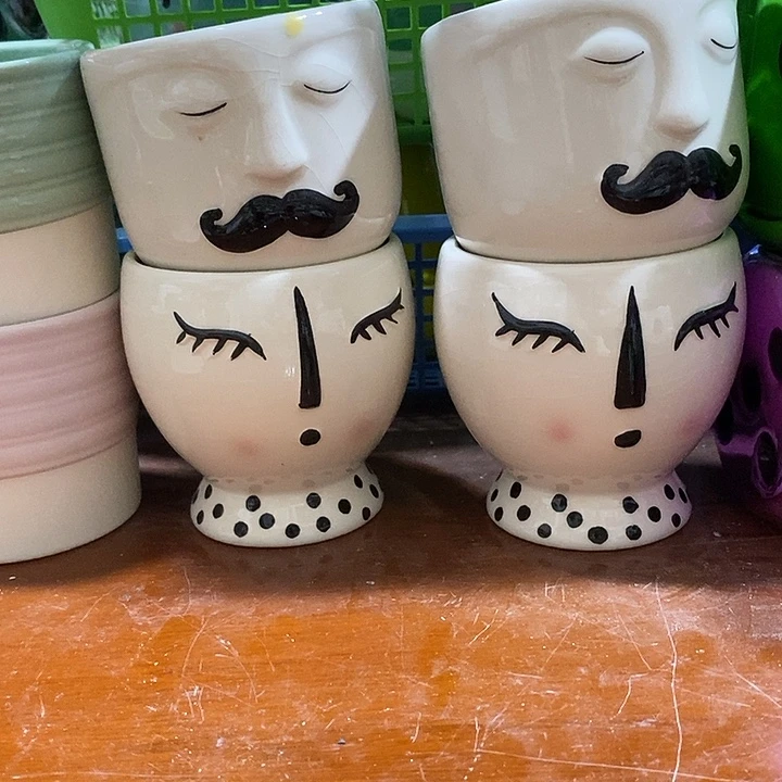 摆件多肉植物盆瑕疵有孔