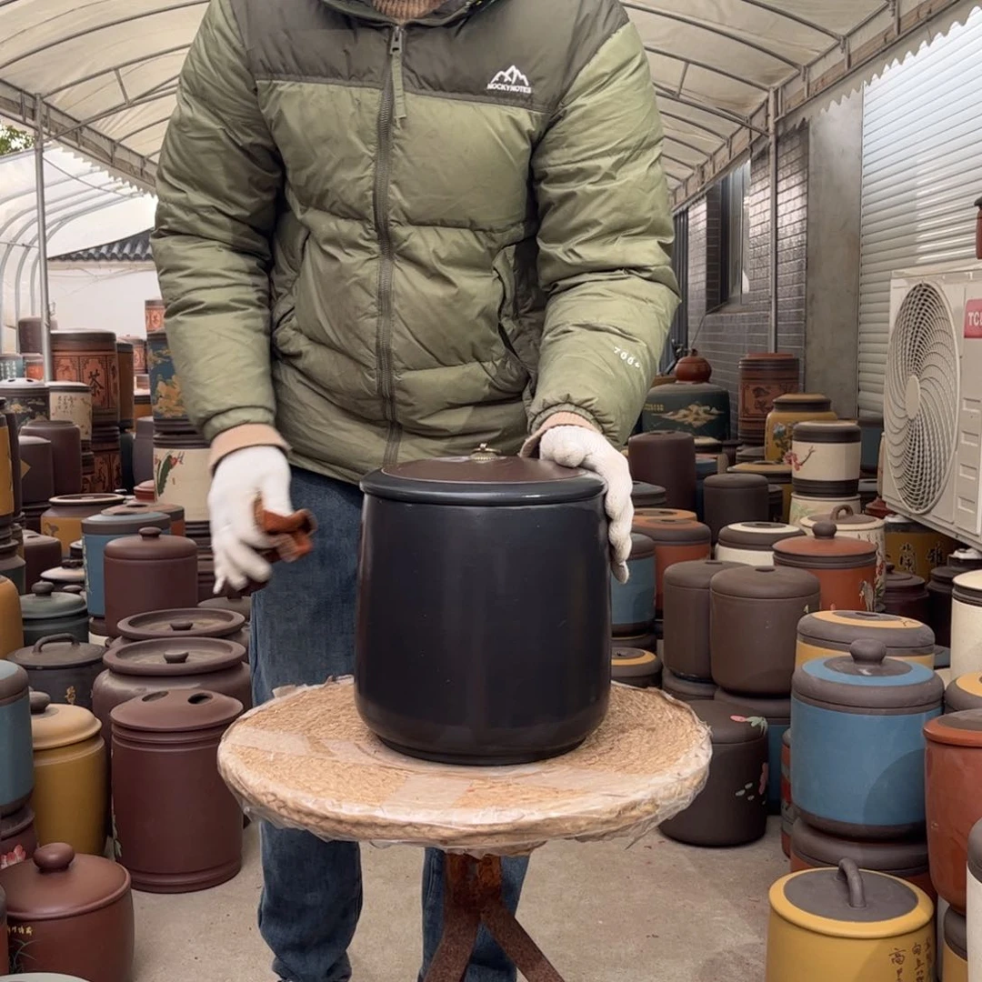 紫砂茶叶罐9 饼茶叶罐