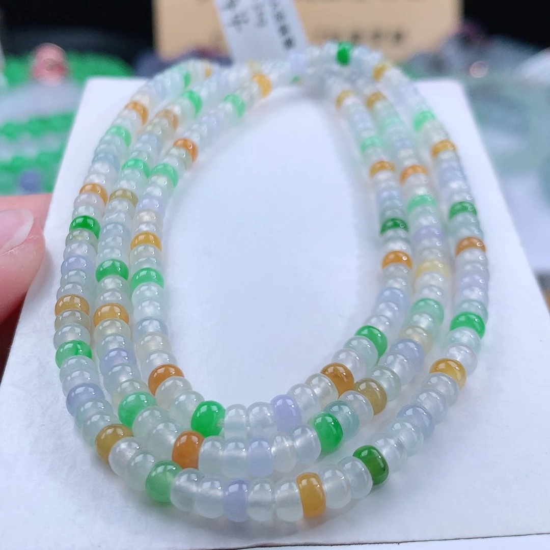 翡翠手链未镶嵌卡4.1mm