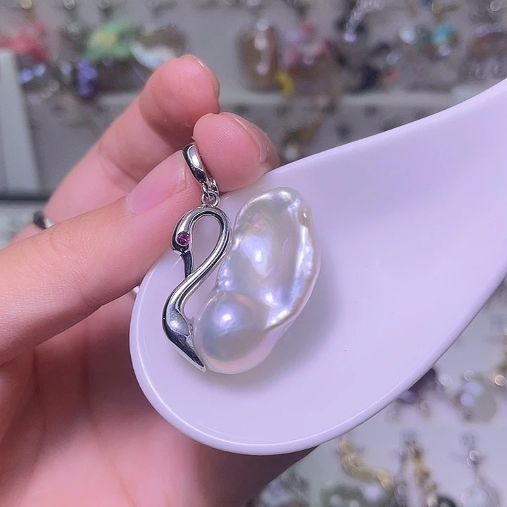 颈饰合金淡水珍珠24