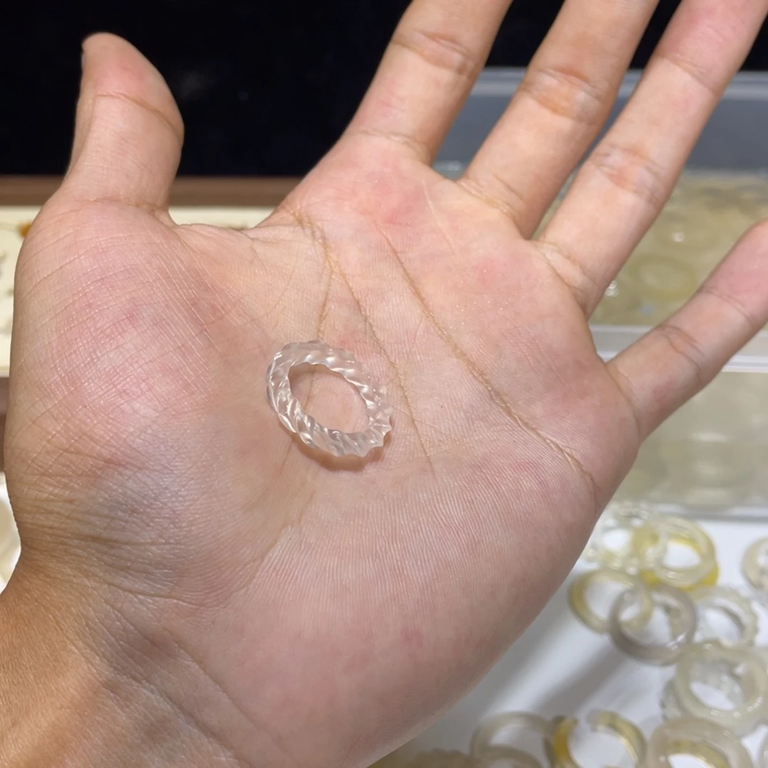 玛瑙/玉髓未镶嵌戒指205号港11