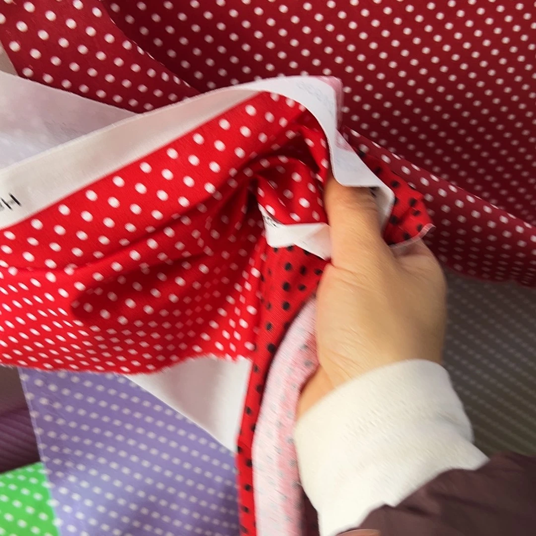 棉3米价纯棉平布1.1米宽果子3色各一米100区波点