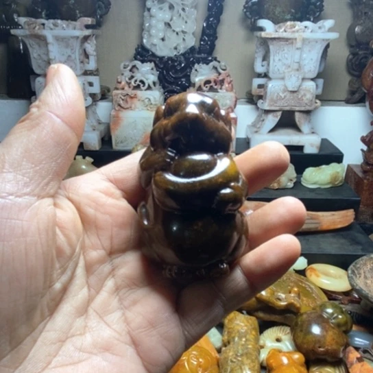 未镶嵌和田玉摆件乡**化