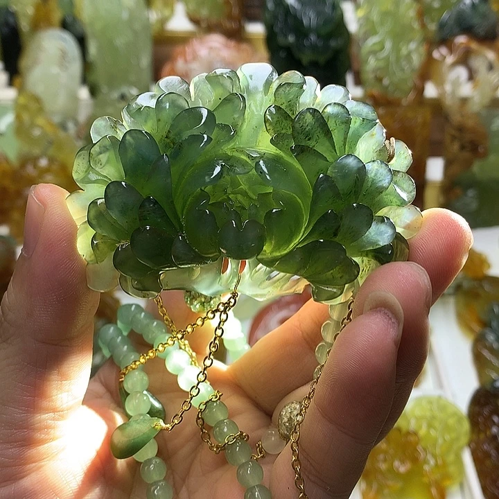蛇纹石玉未镶嵌珠宝半成品