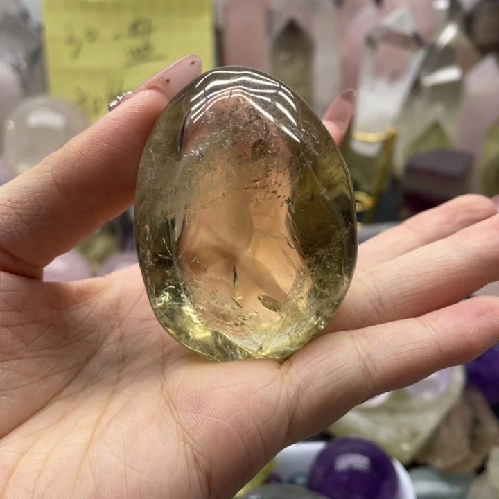 零***水晶珠宝半成品未镶嵌黄水手握26
