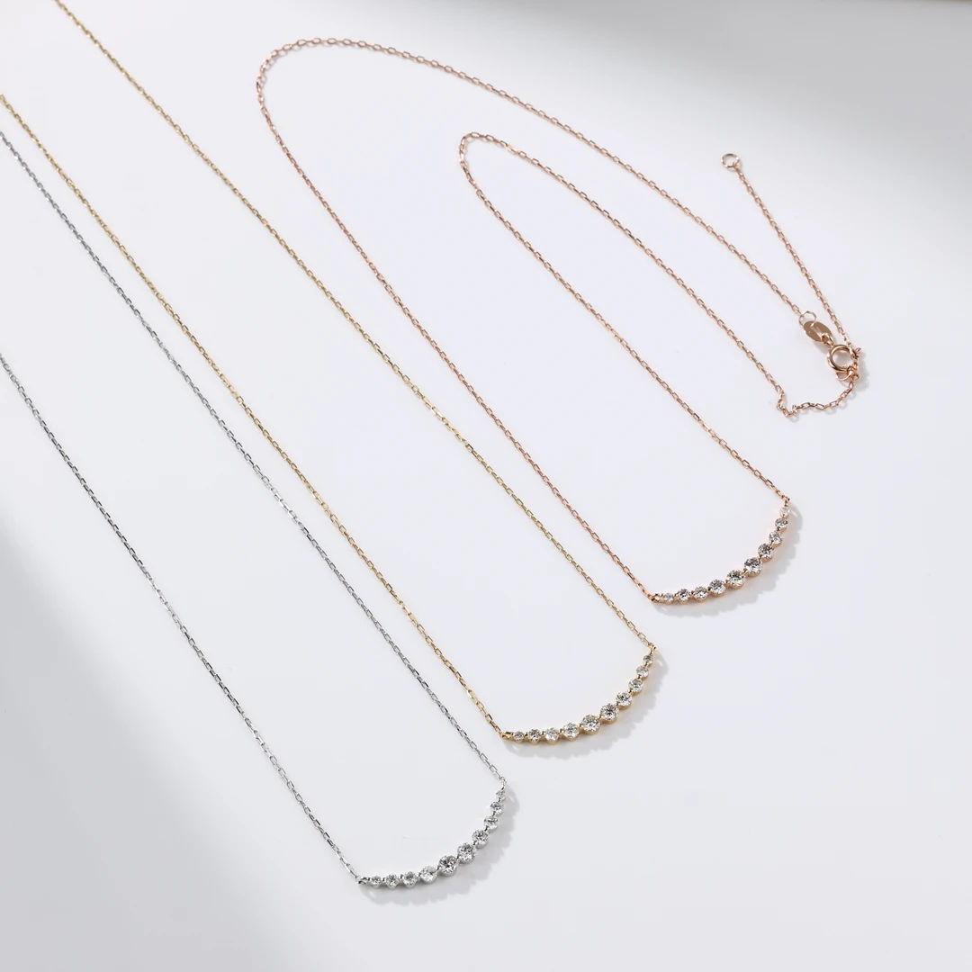 【举石臻选】TA0925-1204-023钻石项链18k（一件/多样性发/自选）H