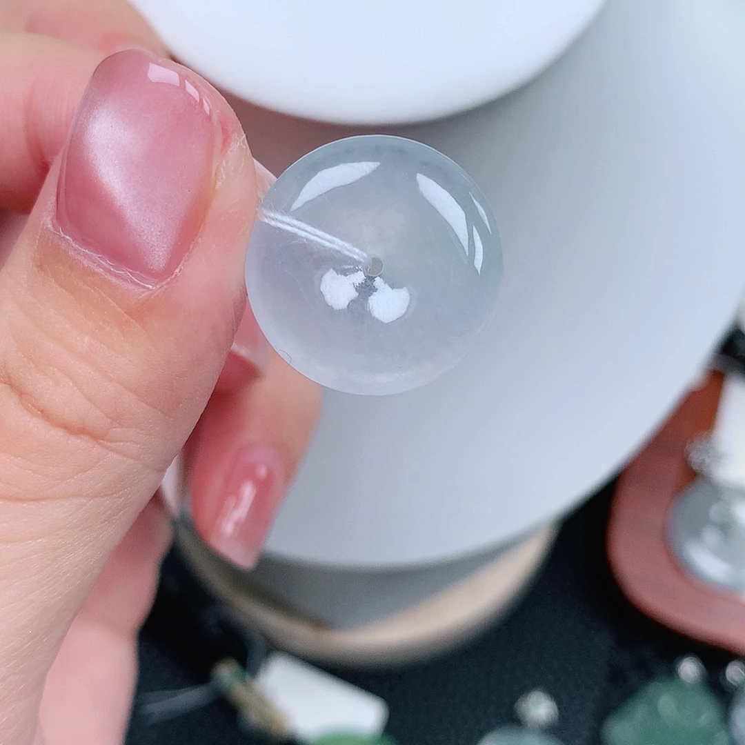 翡翠未镶嵌颈饰平安19.4-4.6