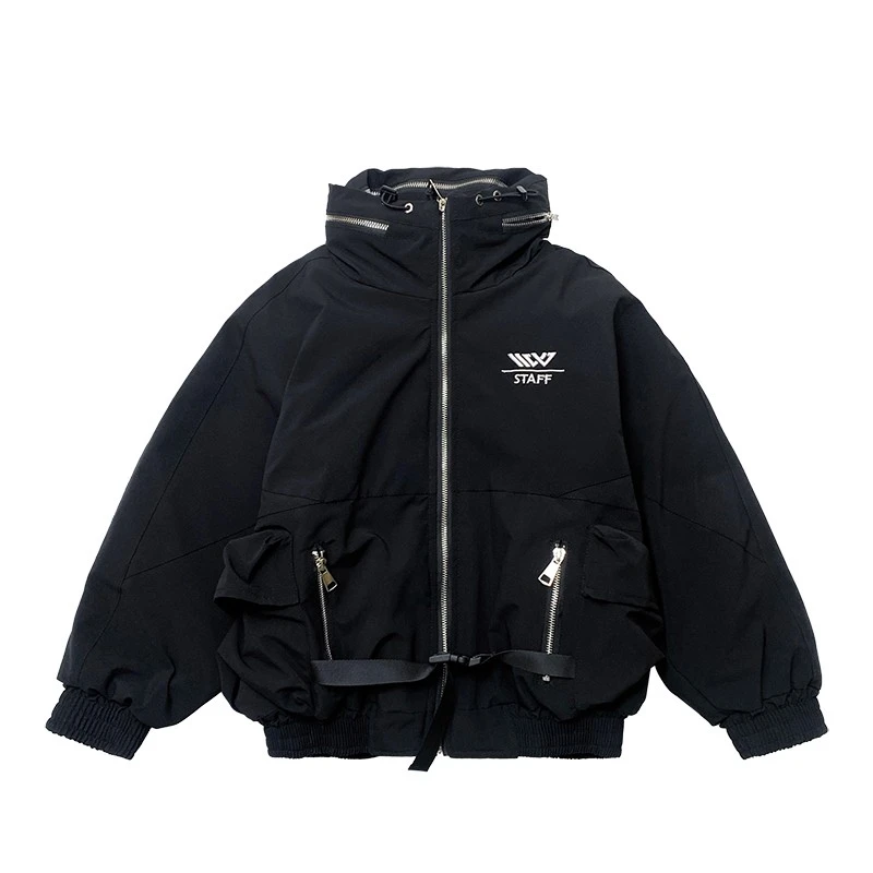 Y7190男童棉服外套儿童加厚中大童连帽棉袄男孩夹棉夹克潮