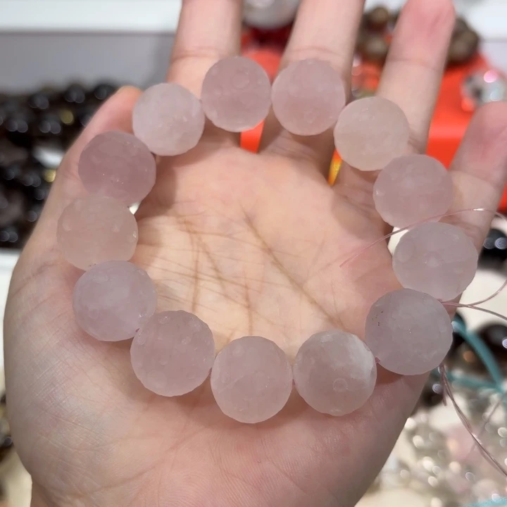 未镶嵌手链水晶粉水晶17