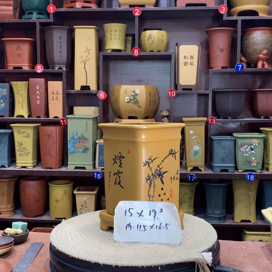 紫砂艺术紫砂花盆