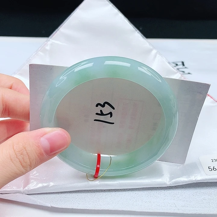 翡翠手镯未镶嵌缅甸天然a货手镯56+