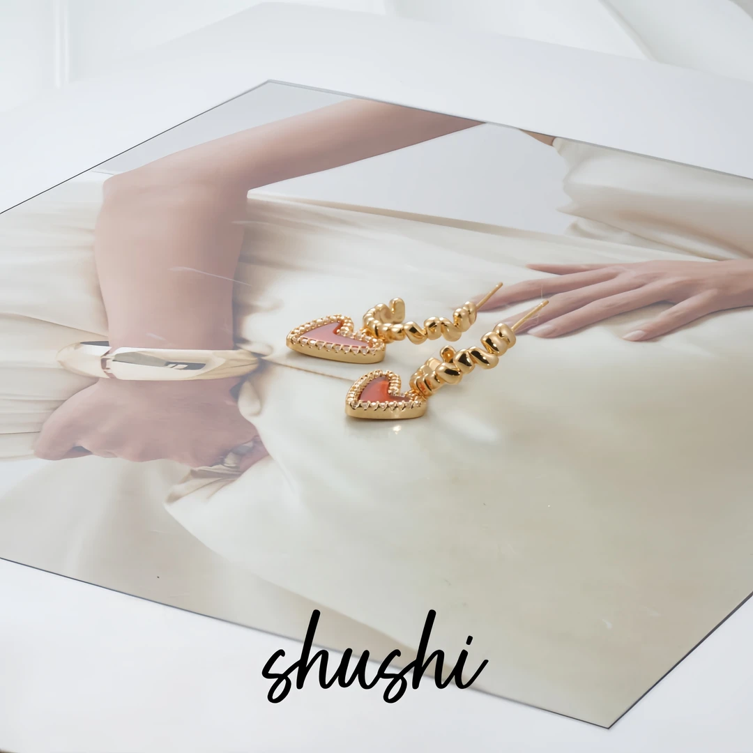 铜合金锆石耳饰 耳环9093