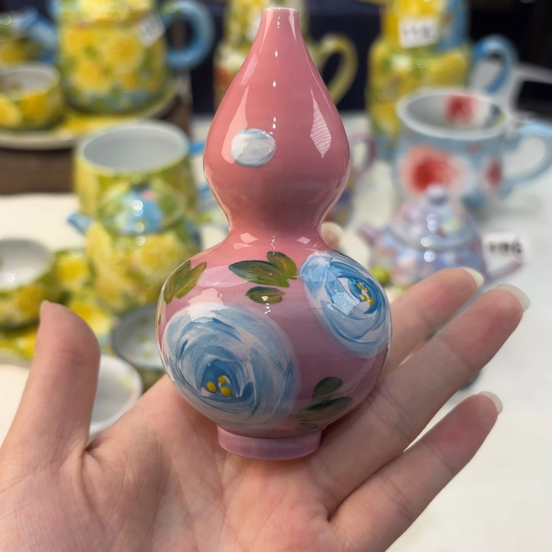 景德镇手绘高温釉下彩陶瓷茶具