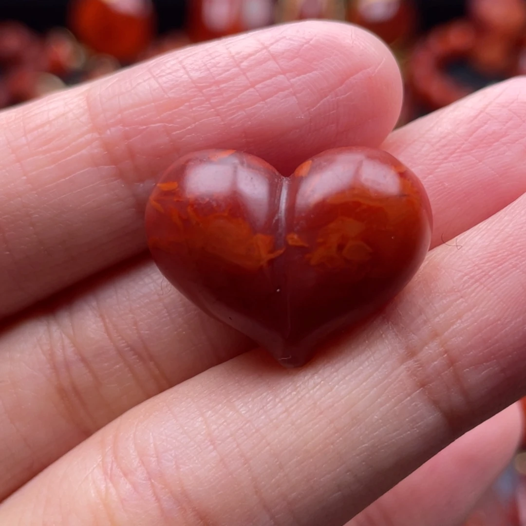 南红玛瑙未镶嵌珠宝奇石屁桃配饰