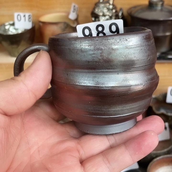 茶杯紫泥 柴烧纯手工989