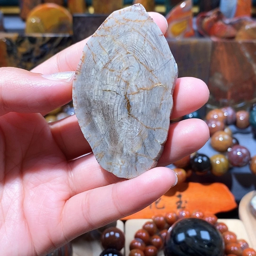 硅化玉天然北票硅化玉牌子未镶嵌