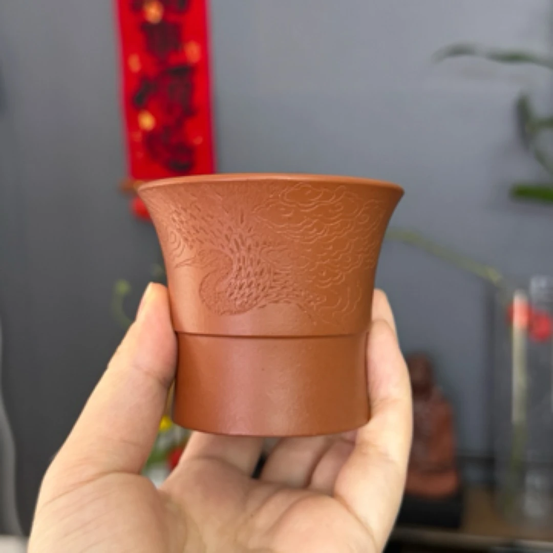 朱泥容量120cc主人杯