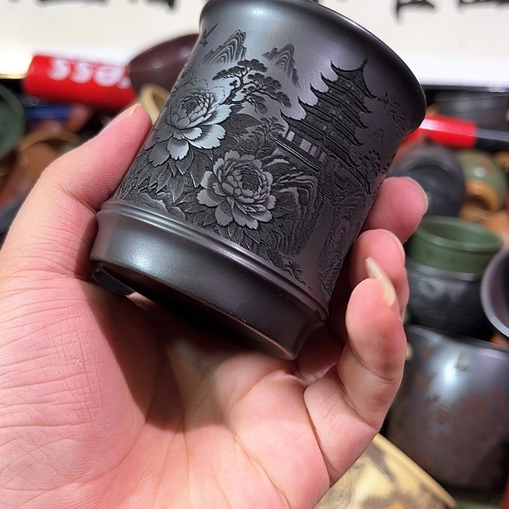 茶杯紫砂全手工紫砂主人杯