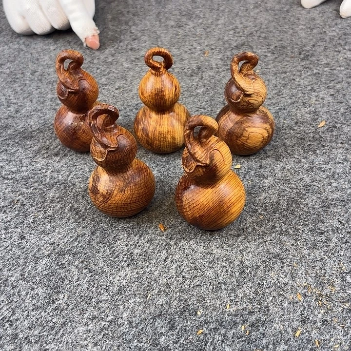 崖柏妖孽龙鳞纹手工雕葫芦花草香醇厚