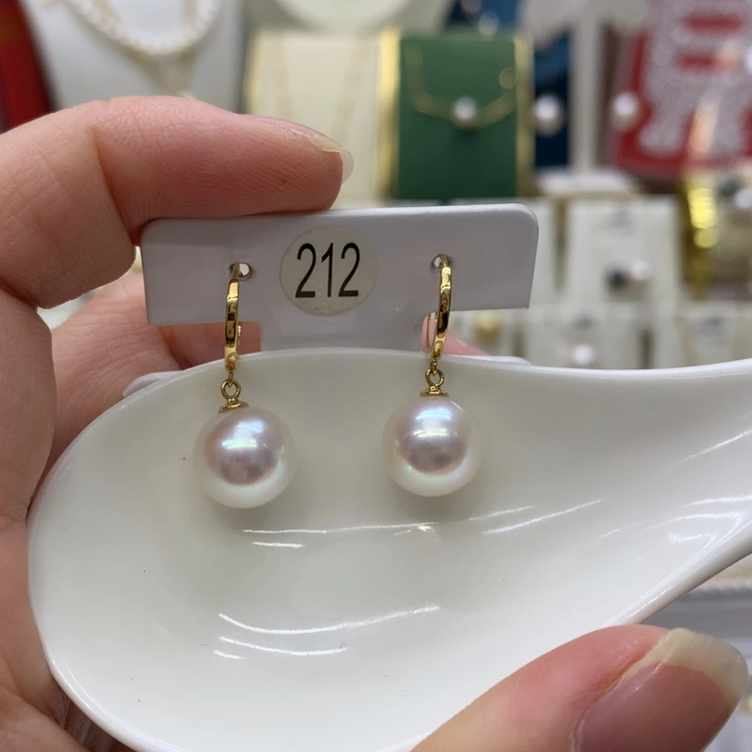 淡水珍珠耳饰合金