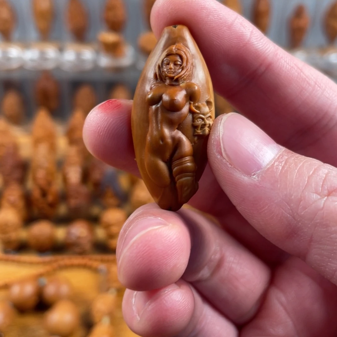 橄榄核手串/手链周****店兽面美女