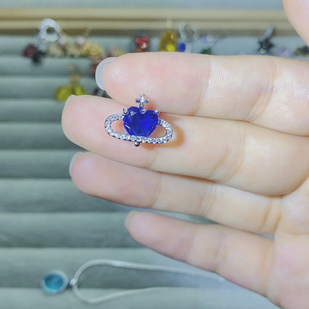 【闪购商品】银S925镶嵌耳饰托帕石