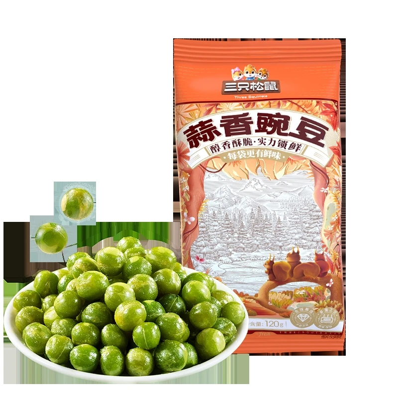 【福袋】三只松鼠蒜香豌豆120g/袋