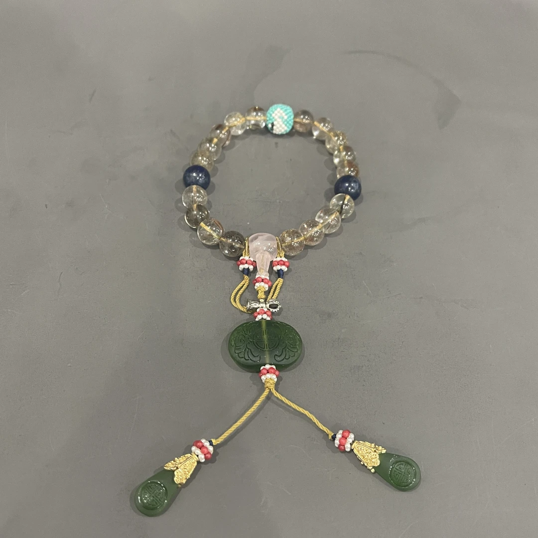 HZ87822水晶十八子手持/朵云轩