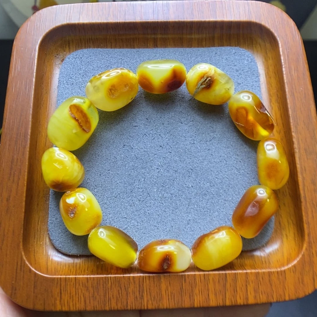 蜜蜡颈饰未镶嵌郎