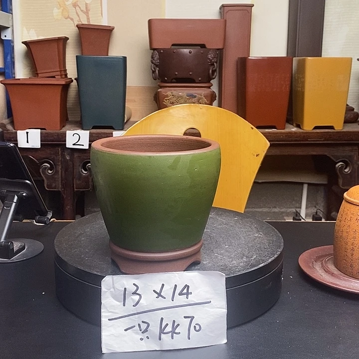 紫砂花盆货号一只KK70