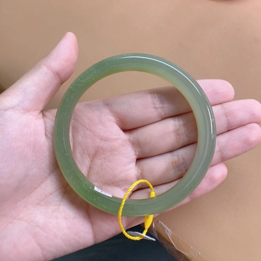 【闪购商品】和田玉（翠青玉）手镯未镶嵌6162