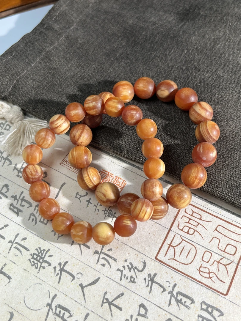 【大美】高油血龙木手串@多样性发其一