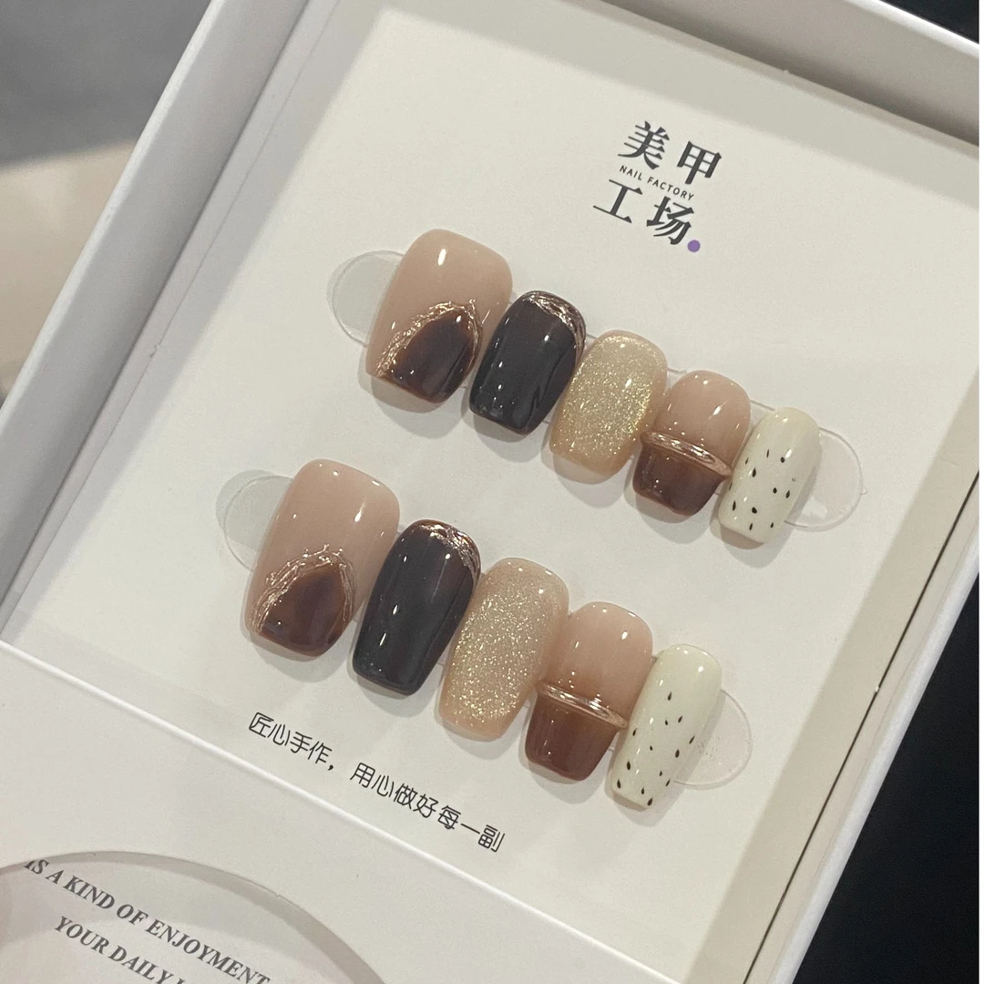 现货秒发【雾眠】-纯手工穿戴甲纯手工果冻穿戴甲（送高级工具包）